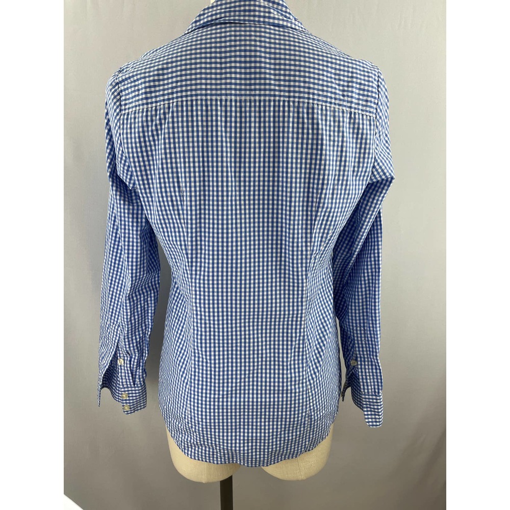 Vineyard Vines Blue Gingham Button-Down Blouse - image 4